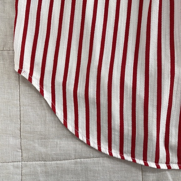 🎪 [Liz Claiborne] Striped Button-down Shirt size M - Picture 9 of 12